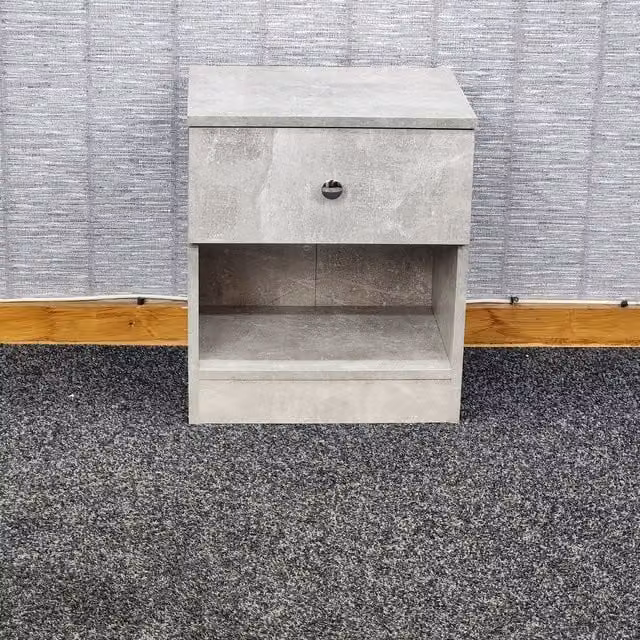 Kosy Koala Modern Grey MDF One Drawer Bedside Cabinet