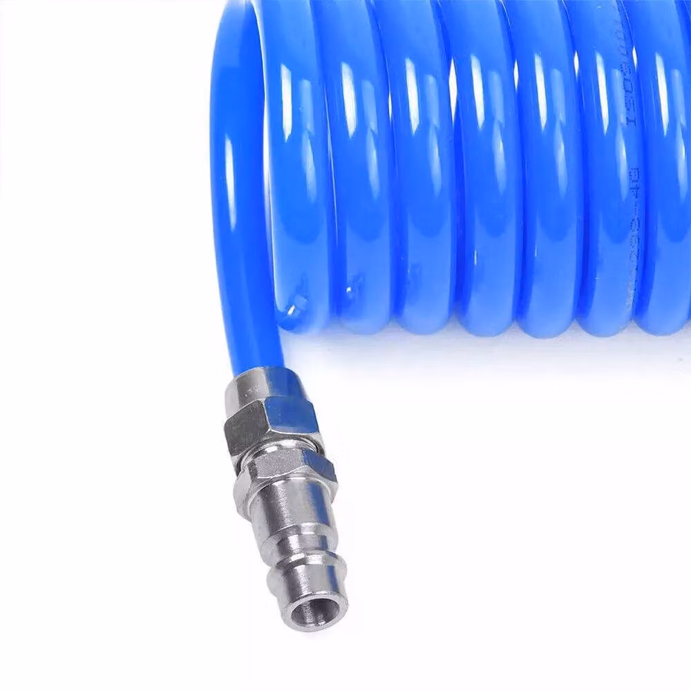 VOGREX 2-Pack 1/4 inch Flexible Blue Recoil Compressor Air Line Hose, 6m Each – 2