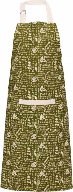Orsina Kendal Apron in Green and White – 1