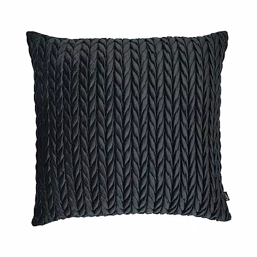 Laurence Llewelyn-Bowen Amory Luxe Velvet Filled Cushion in Green, W/D/H: 43 x 43 x 43 cm – 2