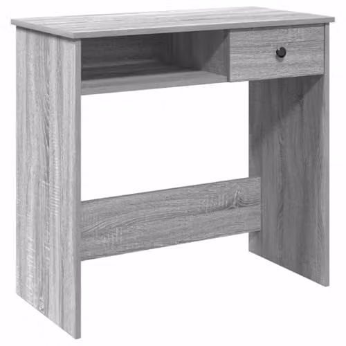 vidaXL Modern Writing Desk in Grey Sonoma, W/D/H: 80 x 40 x 75 cm – 1
