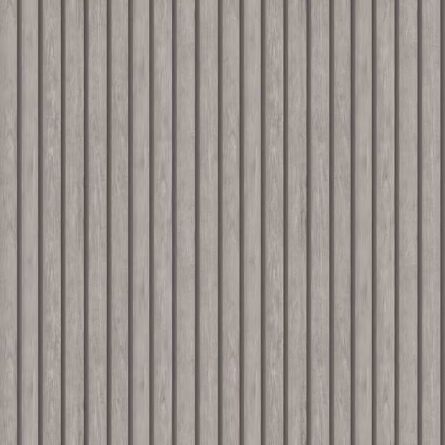 Holden Décor Wood Slats Wallpaper in Grey and Beige with a Modern Matt Striped Nature Design