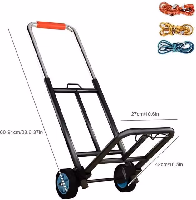 NESTLUNE Heavy Duty Sack Truck Barrow Trolley in Black – 1