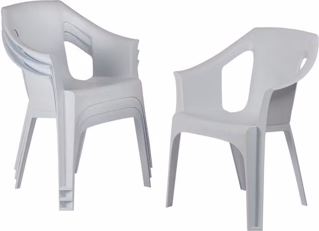 Resol Cool Garden Dining Chair in White