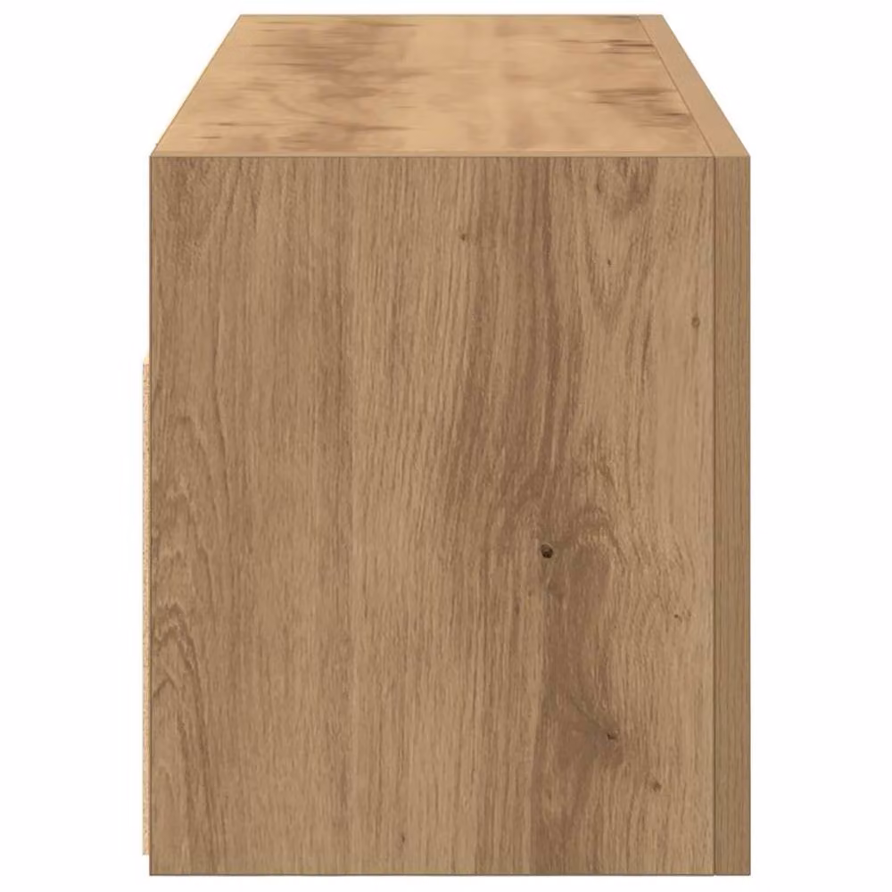 Berkfield Home Artisan Oak Decorative Bathroom Wall Cabinet, Brown, W: 80 cm, D: 25 cm, H: 30 cm – 3