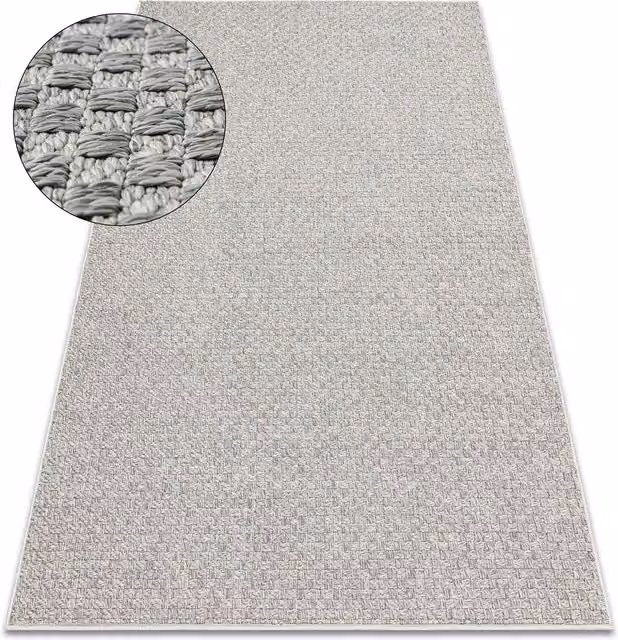RugsX Origi Grey Scandinavian Flat Weave Rug, W: 220 cm, D: 155 cm – 1