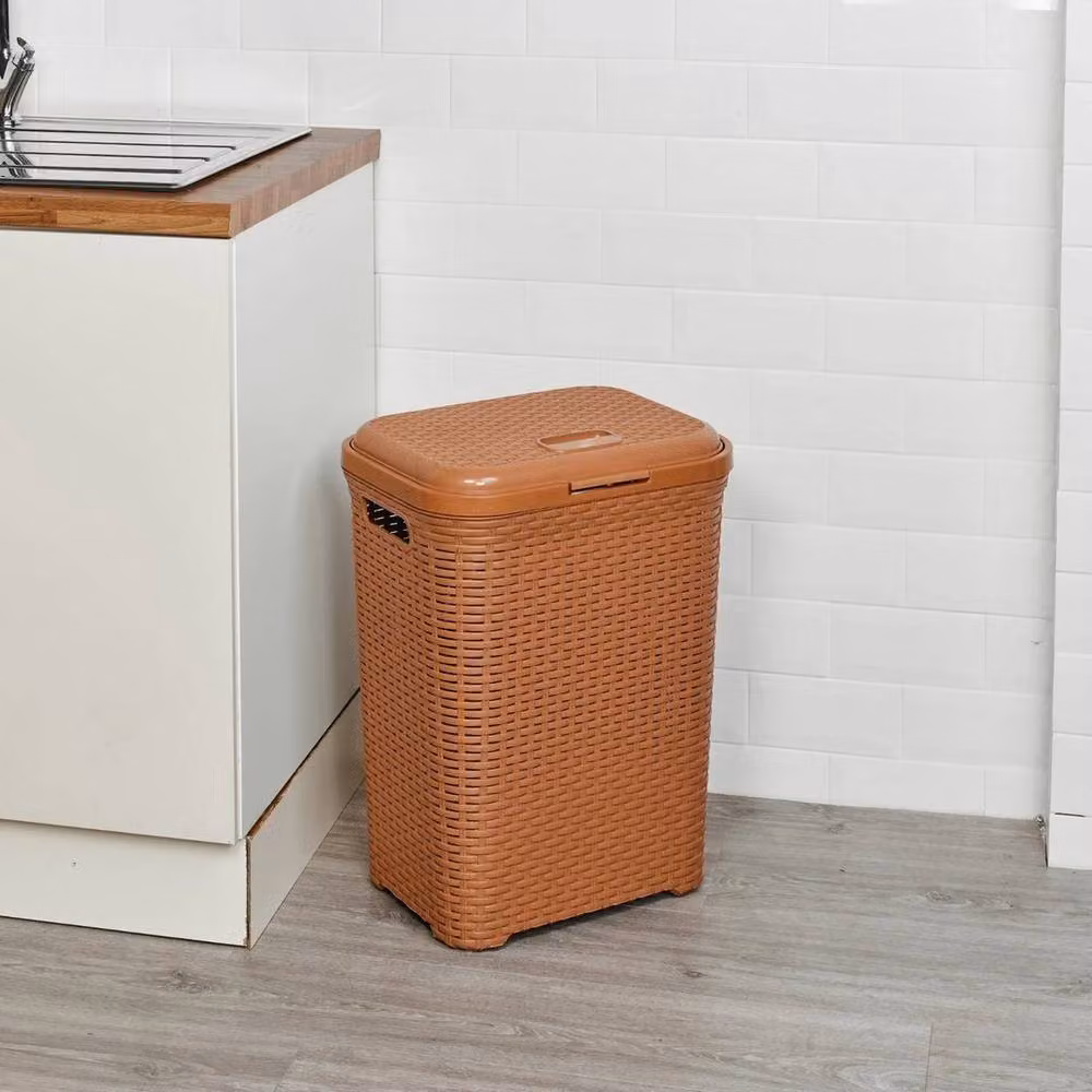 PAWNORA Laundry Bin Basket 55L in Beige and Brown – 2