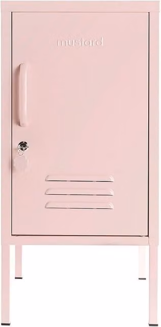 Mustard Made The Shorty Freestanding Metal Storage Cabinet in Pink, H 72.0 x W 46.0 x D 35.0 cm – 1