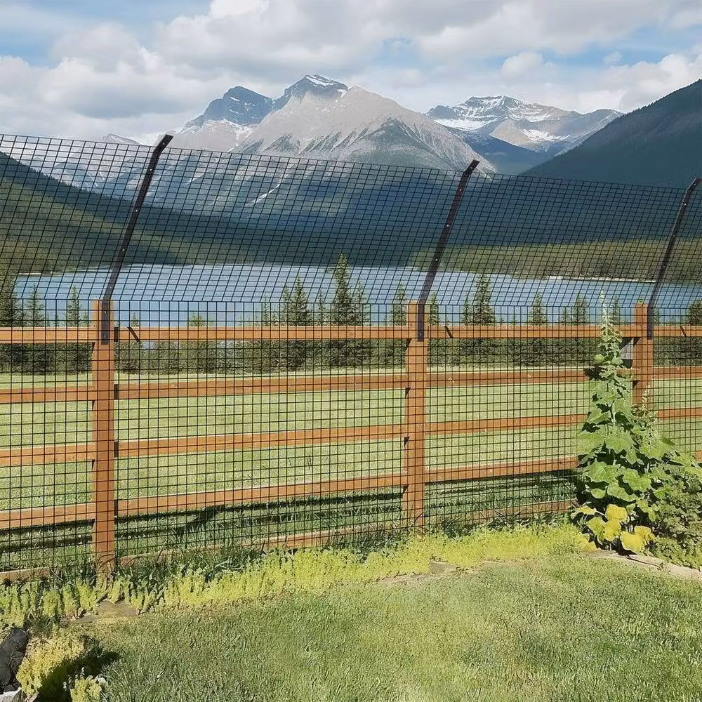 NESTLUNE Black Cat Proofing Net Garden Fencing Wire Mesh, W: 100 cm, H: 15 cm – 3