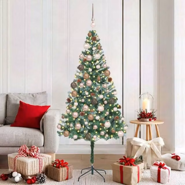 Berkfield Home Artificial Green Christmas Tree with Stand, Height: 180 cm – 1