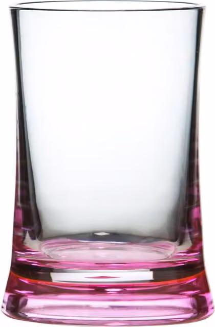 Orsina Pink and Transparent Acrylic Bathroom Tumbler H 11 x W 11 x D 8 cm – 2