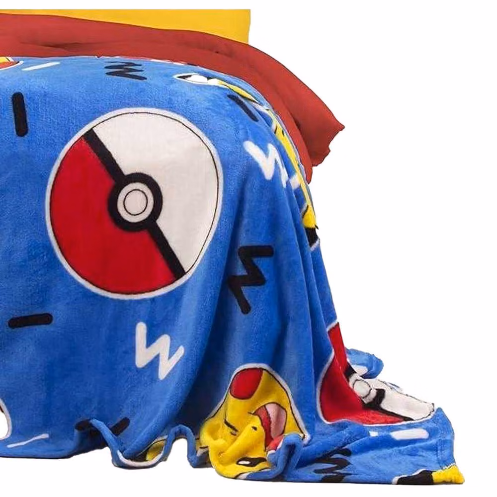Pokemon Memphis Multicolour Fleece Baby Blanket – 2