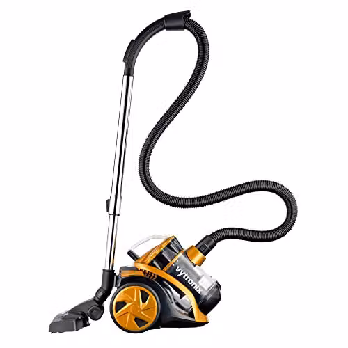 Vytronix VTBC01 Bagless Cylinder Vacuum Cleaner with 800W Motor and HEPA Filter in Black, Gold and Multicolour – 3