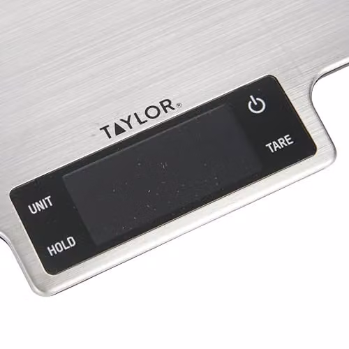 Taylor Pro Digital Large Kitchen Food Scales in Silver Stainless Steel with Tare Feature and 10 kg Capacity – 2