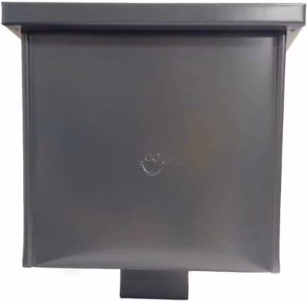 Galeco Square Galvanised Steel Gutter Hopper Box in Anthracite Grey