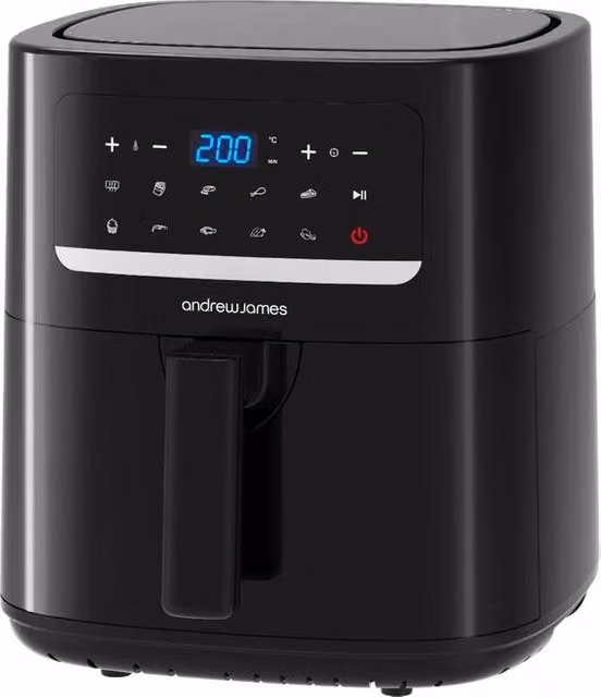 Andrew James 4.5L LED Digital Air Fryer in Black