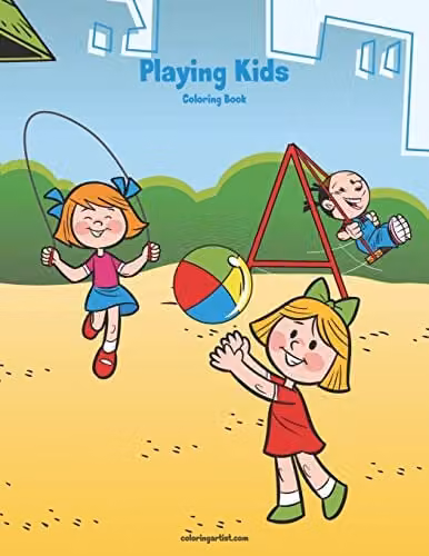 Playing Kids Coloring Book 1: Volume 1 Multicolour Childrens Activity Book by Createspace