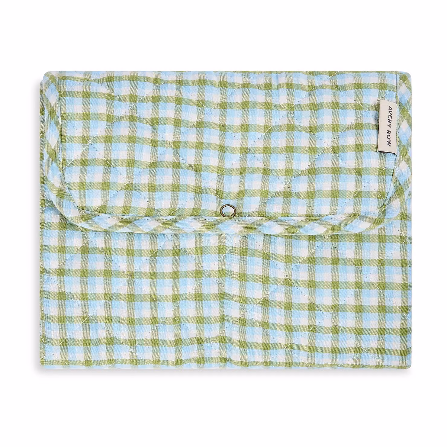 Avery Row Cotton Foldable Travel Baby Changing Mat in Green – 3