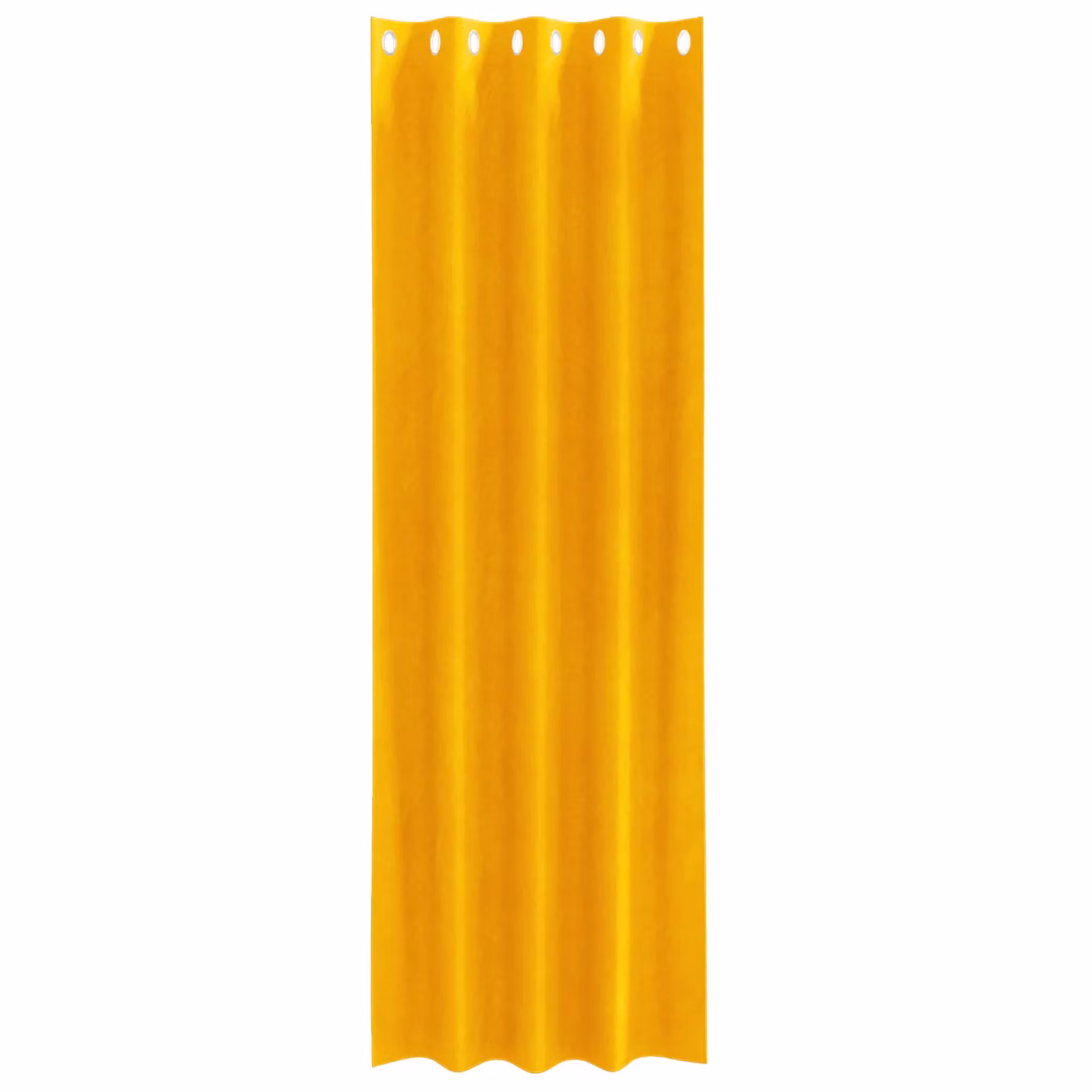 Berkfield Home Mustard Yellow Velvet Blackout Curtains with Eyelets, 2 Pack – 2