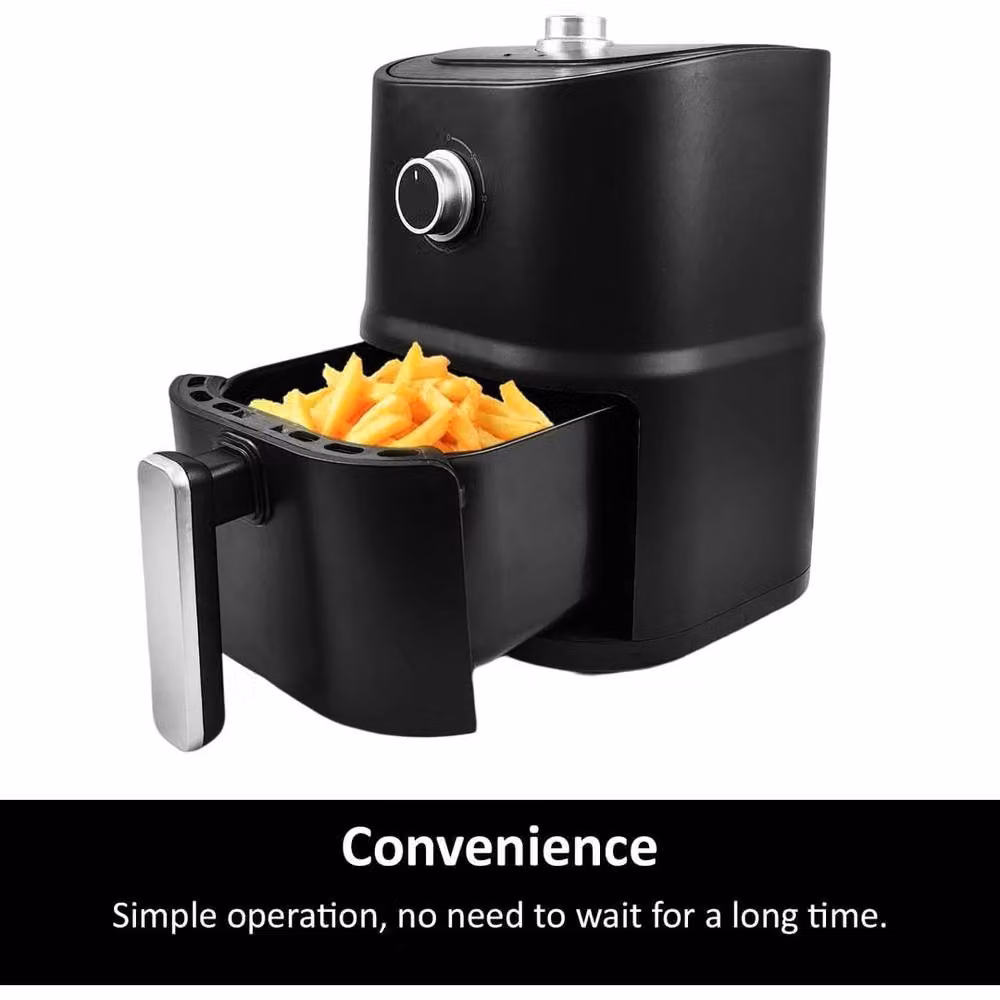 EONLION 3L Compact Manual Air Fryer in Black – 5