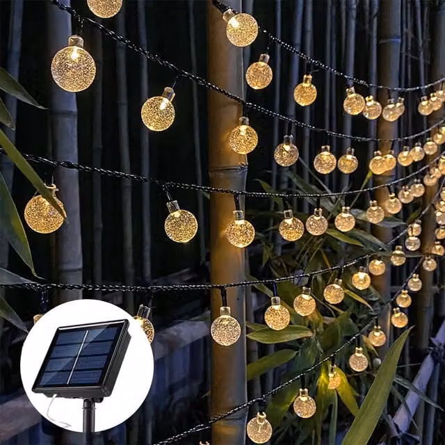 Extrastar Solar LED Sphere String Lights in Warm White