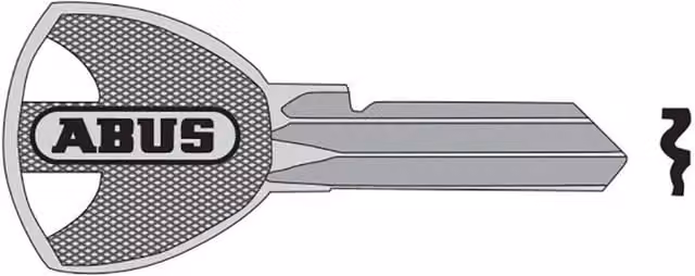ABUS 55 Series Mechanical Key Blanks in Silver and Multicolour Brass