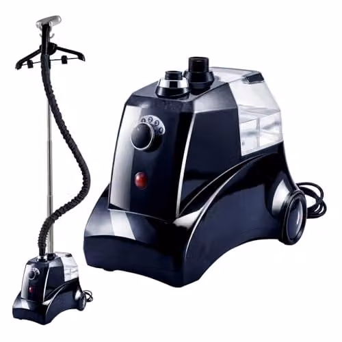 Spector 2200W Professional Standing Clothes Steamer with 3.3L Detachable Water Tank and Adjustable Pole in Blue or Black