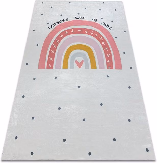 RugsX Bambino Childrens Rug in White, W 80 cm x L 150 cm