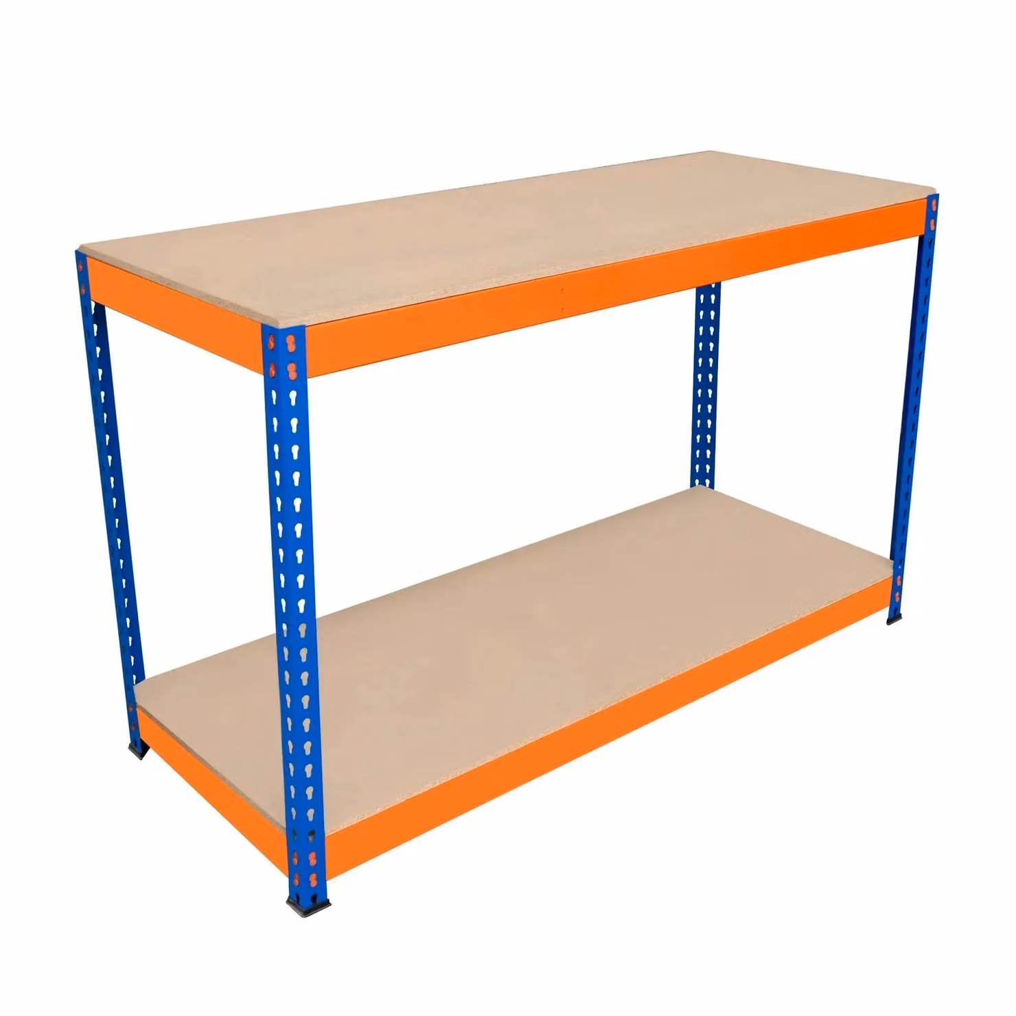 Monstershop S-Rax 2 Tier Workbench in Orange, W/D/H: 150 x 60 x 90 cm – 3