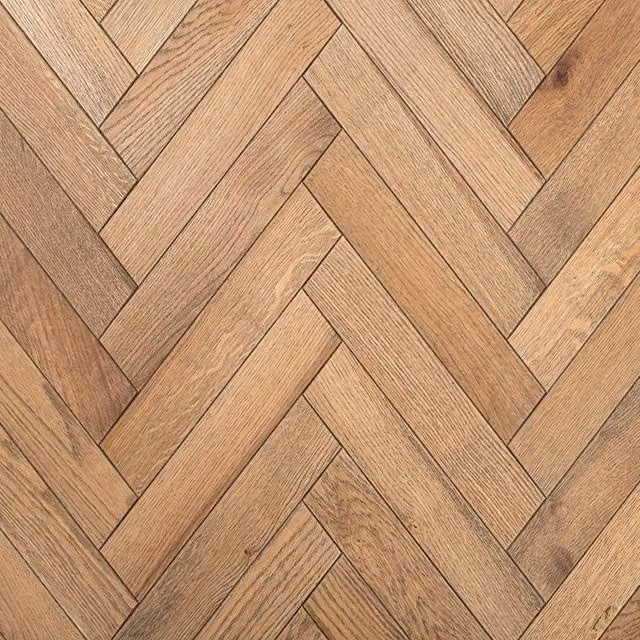Kenwood Natural Oak Herringbone Engineered Flooring with Brushed UV Oiled Finish