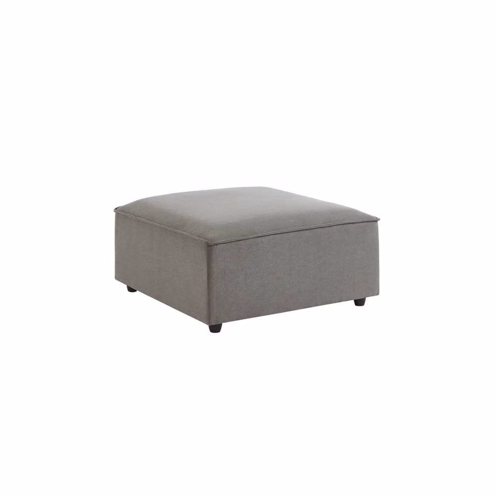 sweeek Square Pouffe in Water-Repellent Fabric, Light Grey – 2