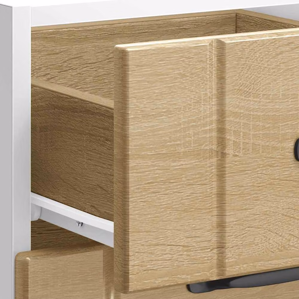 Berkfield Home Lucca Kitchen Base Cabinet in Sonoma Oak, Light Tan/Beige, W/D/H: 81.5 x 40 x 46 cm – 3