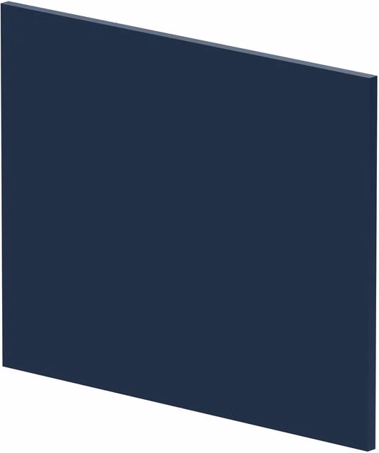 Balterley Edge Power L Shape Square End Bath Panel in Matt Midnight Blue, 1700mm – 1