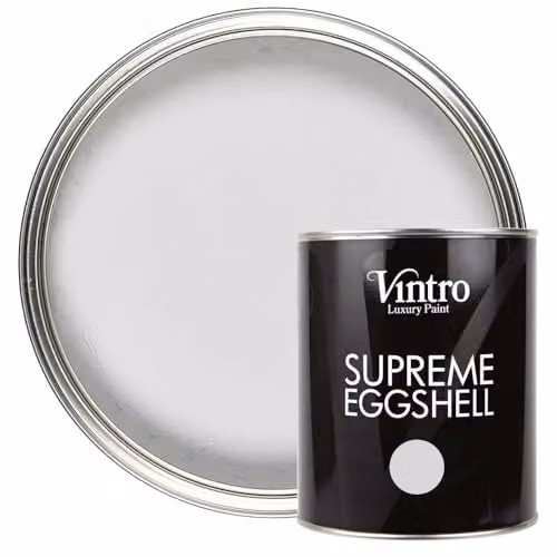 Vintro Chrysler Light Grey Eggshell Paint for Walls, Wood and Trim, 1 Litre