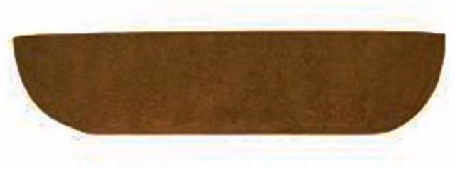 Coir Products Brown Coir and Rubber Hanging Basket Liners, W: 76 cm, L: 76 cm