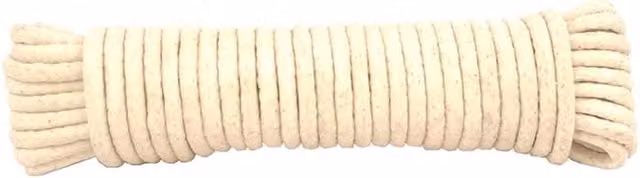 Chain Products No.4 Waxed Cotton Sashcord Rope, 10m Hanks, Pack of 10, Beige