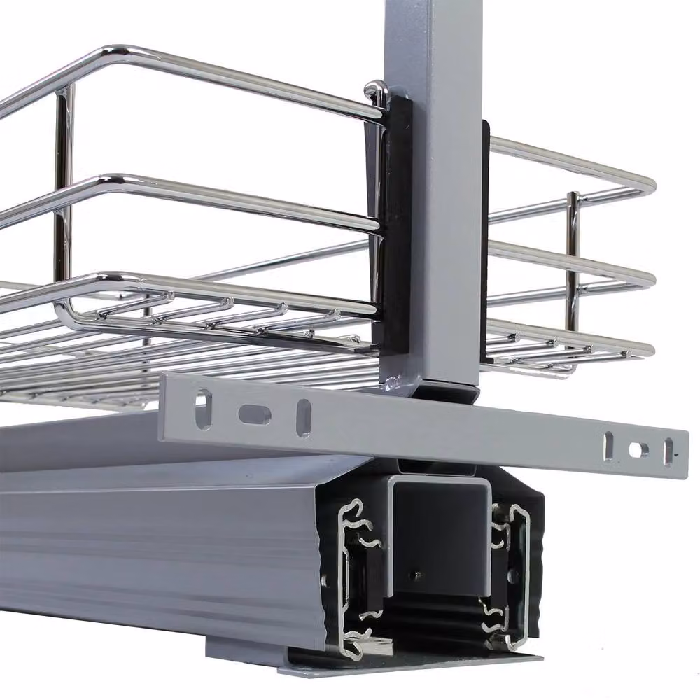 Monstershop KuKoo Pull Out Soft Close Kitchen Larder in Silver, Depth: 46 cm, Height: 190 cm – 2