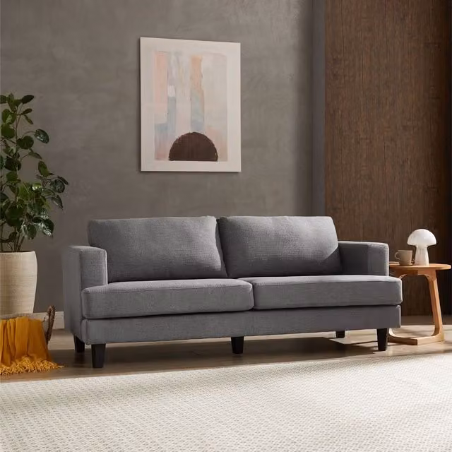 Ember 3-Seater Sofa Range in Dark Grey Linen