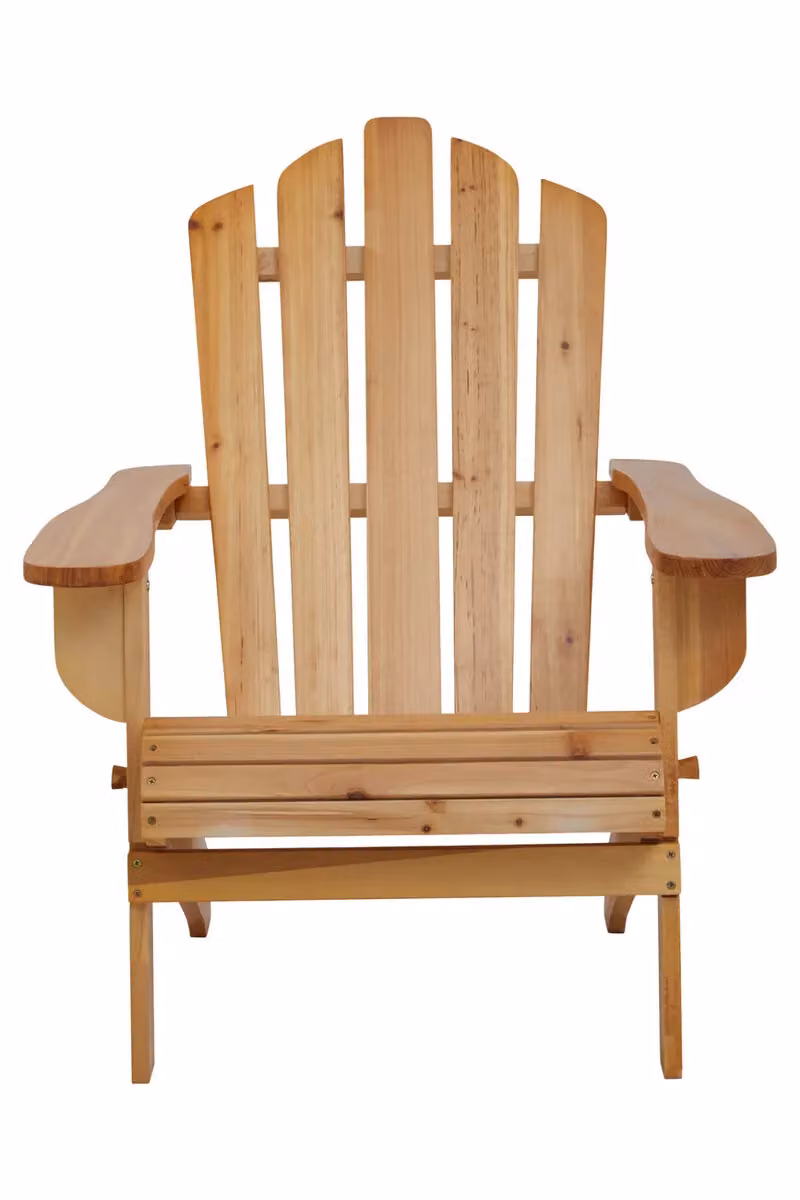 Orsina Rustic Wood Armchair in Brown and Beige – 2