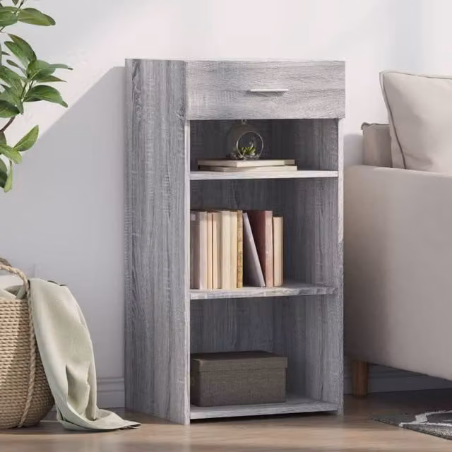 Berkfield Home Grey Sonoma Sideboard in Engineered Wood W/D/H: 45 x 42.5 x 93 cm – 1