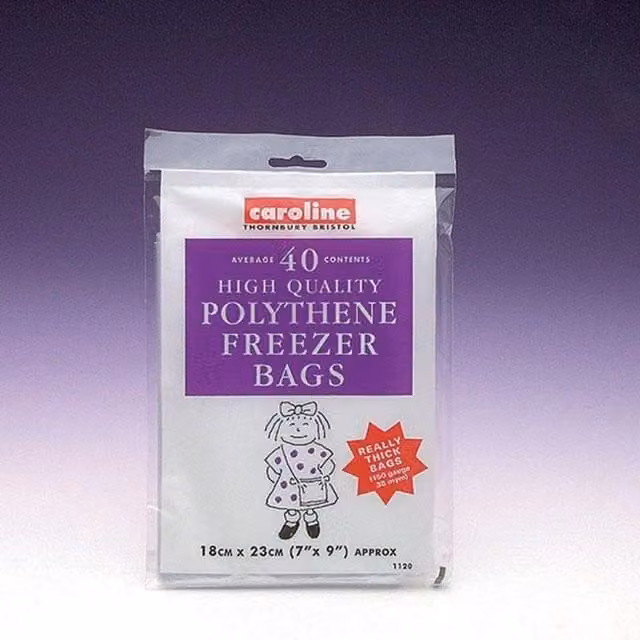 Caroline Multicolour Freezer Bags, 40 Pack