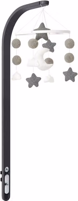 Snuz Hanging Cot Mobile with Star Design in Grey