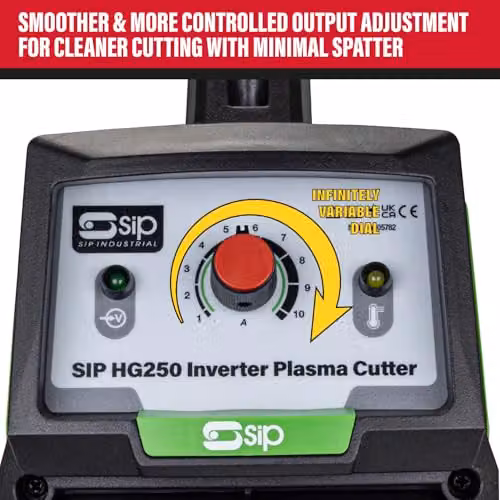 SIP HG250 Inverter Plasma Cutter 25A Green Benchtop Metal Cutting Machine – 2