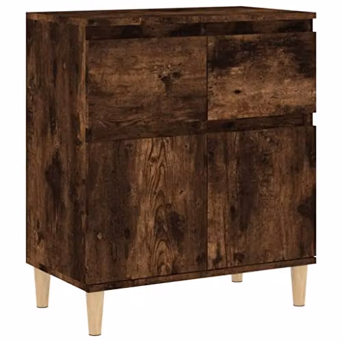 vidaXL Mid-Century Sideboard in Brown, W/D/H: 60 x 35 x 70 cm