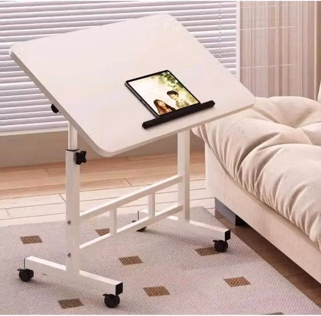 Kelvenix Adjustable Folding Computer Desk in White