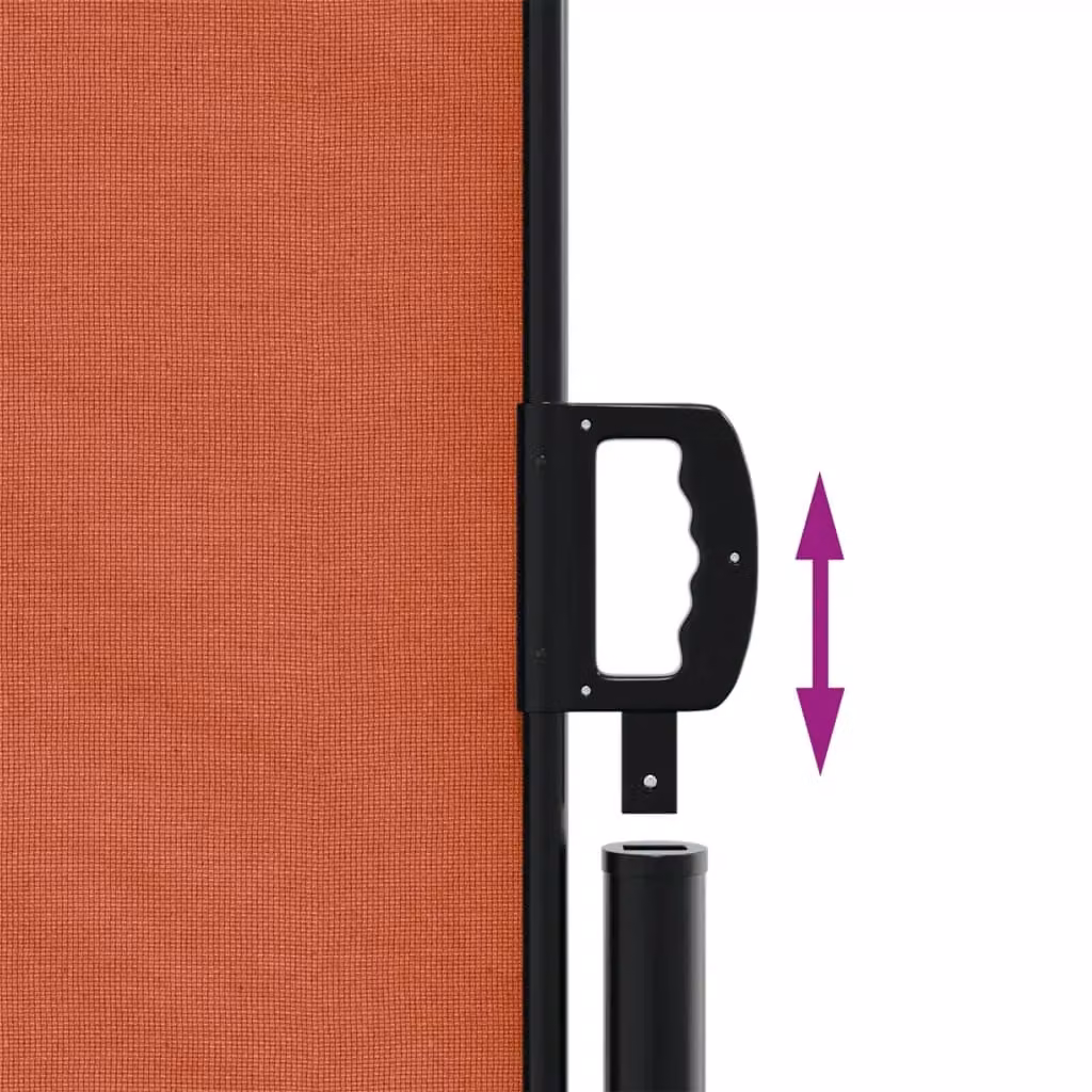 Berkfield Home Retractable Side Awning in Orange, W/H: 100 x 600 cm – 3
