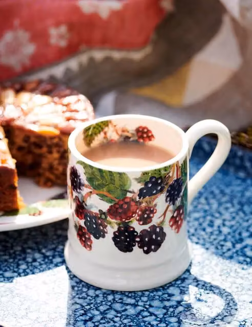 Emma Bridgewater Blackberry Floral Ceramic Mug, Multicolour