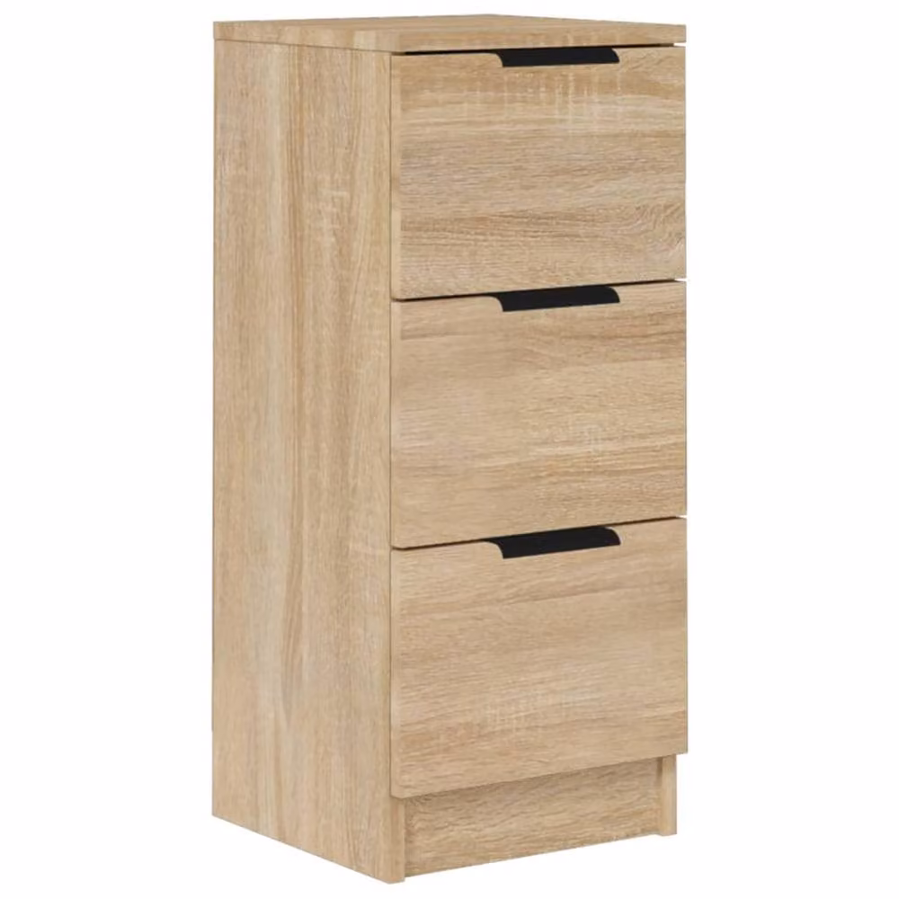 Berkfield Home Sonoma Oak Sideboard in Beige, W/D/H: 30 x 30 x 70 cm – 2