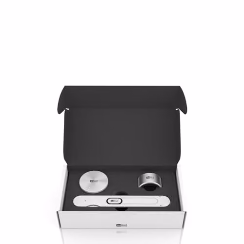 AdHoc 3-Piece Silver Stainless Steel Wine Accessory Set with Corkscrew and Foil Cutter