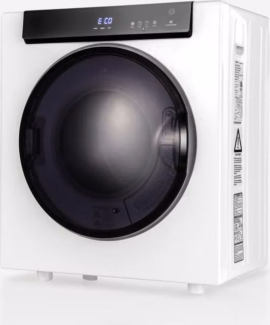 Gymax 1400W Electric Clothes Dryer with 4kg Capacity and 3 Heating Options, White – 1